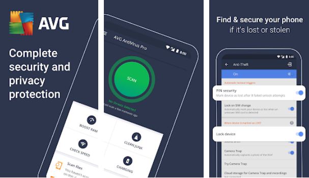 AVG Antivirus – Essential Android Apps